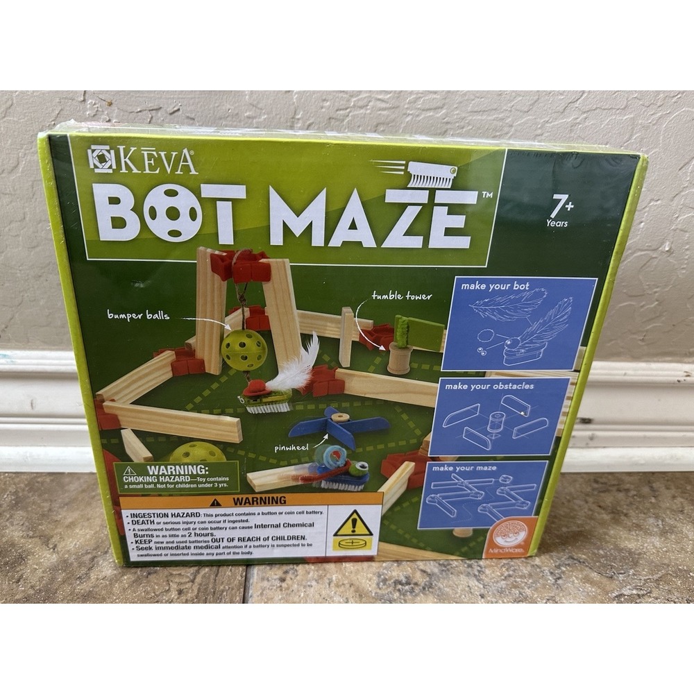 Mindware KEVA maker Bot maze for ages 7+ Design your Bot Maze
